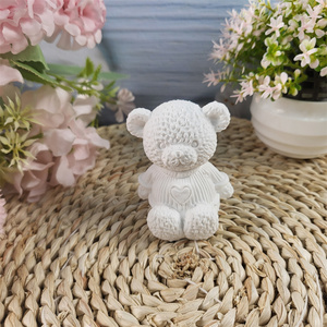 Moldes de fundición de resina hechos a mano para DIY estilo Ins adornos decorativos silicona rayita oso molde W0056 - Product Image 3