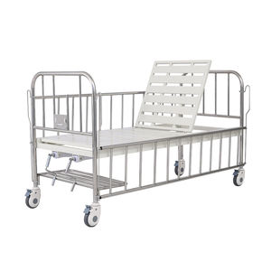 Di alta qualità in acciaio inox a doppia manovella pediatrica letto di ospedale a buon prezzo di assistenza domiciliare e uso del reparto ospedaliero per i giovani pazienti - Product Image 4