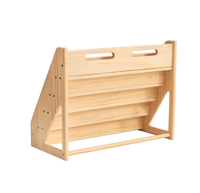 Étagère à livres en bois de pin naturel à 5 niveaux, porte-livres en bois, étagère à livres pour enfants, pour chambre d'enfant, salle d'étude, salle de jeux