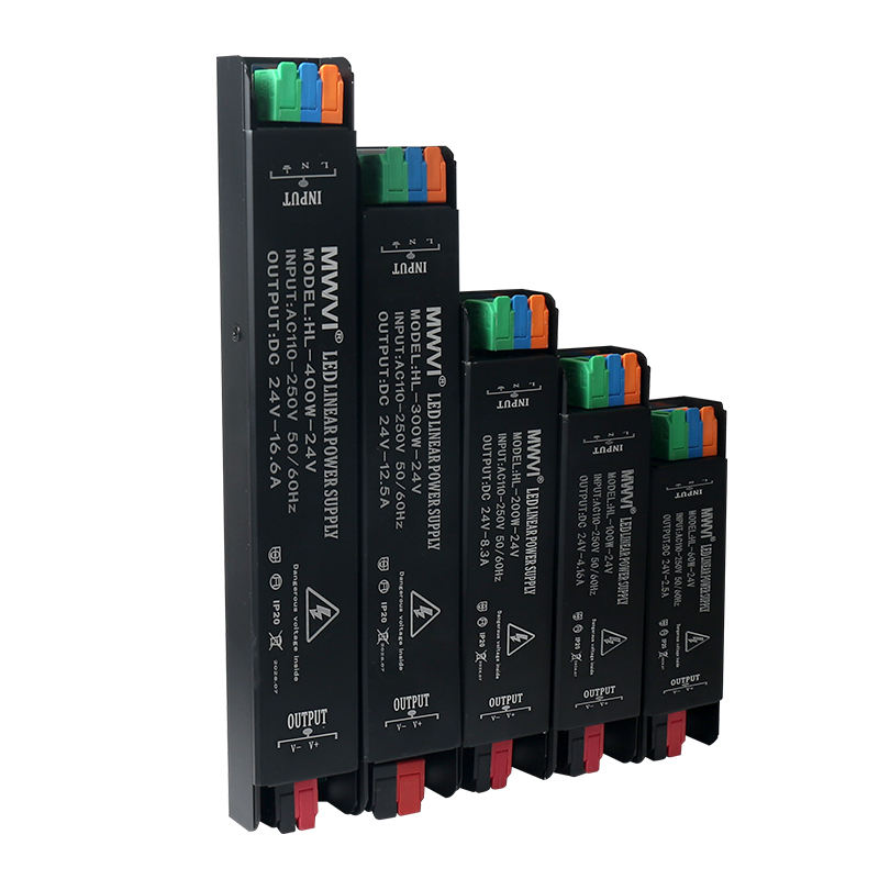 Lixiang LED Ultra-thin Strip Light Transformer 220V to 12V DC 80% Efficiency 20A Output Overcurrent Protection