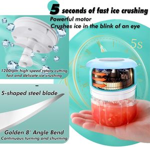 Mini hachoir électrique à ail rechargeable par USB, en acier inoxydable, pour la viande et les aliments, usage domestique français - Product Image 2