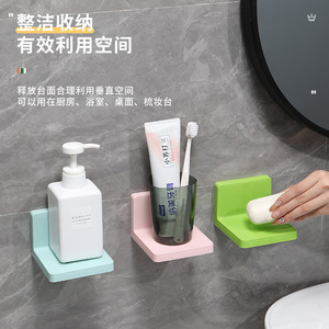 Étagère murale multifonctionnelle, épaisse et durable, pour salle de bain, cuisine, soins personnels, électronique - Product Image 2