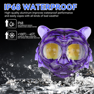 Faro Auxiliar para Motocicleta, Diseño de 3000K 6000K, Luz de Trabajo LED Impermeable IP67, Modelo MO69 de 2 Lentes para Camiones, ATV, Jeeps - Product Image 5