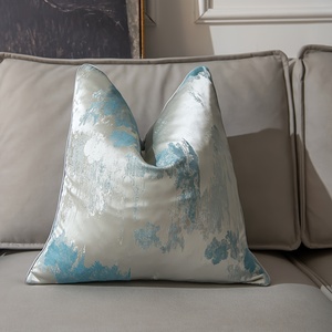Fundas de almohada de sofá de lujo modernas de champán, Fundas de cojín decorativas con patrón geométrico Retro para sala de estar - Product Image 5