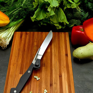 Coltello classico per patate da 10 cm in acciaio inossidabile per sbucciare e affettare verdure - Product Image 3