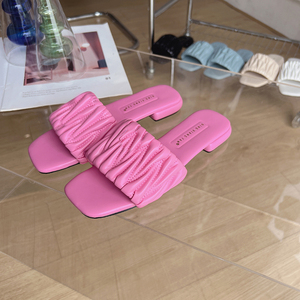 Sandales d'été 2025 à bout ouvert pour femme, nouvelles pantoufles plates tendance, vente chaude - Product Image 2