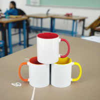 Mug en céramique 11 oz, design par sublimation, classique, pour la rentrée scolaire et le bureau, écologique, cadeau café, logo et texte personnalisables, chaud, isotherme