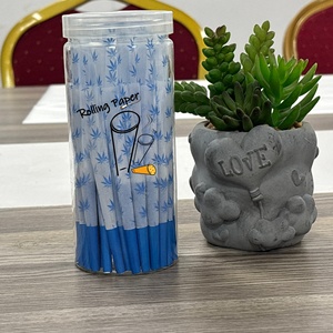 Hot selling 50 counts/can $100 cigarette paper custom 1 1/4 king size pre cone roll paper cone - Product Image 4