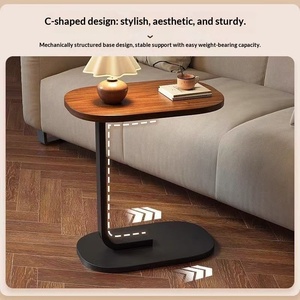 <span class=keywords><strong>Tavolino</strong></span> Laterale in <span class=keywords><strong>Legno</strong></span> Design Nordico <span class=keywords><strong>con</strong></span> Vano Portaoggetti per Camera da Letto, Soggiorno e Ufficio - Product Image 2