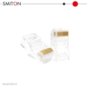 Conector RJ48 <span class=keywords><strong>10Pin</strong></span> <span class=keywords><strong>RJ45</strong></span> 10P10C Enchufe modular RJ50 - Product Image 4