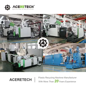 ACSS Waste Plastic PP Non Woven/Baby Diaper Non Woven Recycling Pelletizing Machine Plastic Granules Making Machine Price