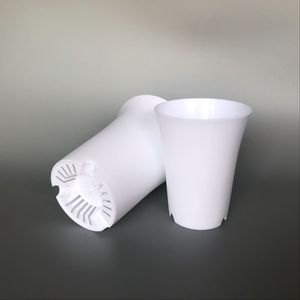 Maceta Redonda de Plástico Blanca y Negra de 10.5*13.5cm para Balcón, Maceta Profunda para Plantas, Maceta de Malla para <span class=keywords><strong>Cactus</strong></span> y Suculentas - Product Image 5