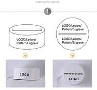 Lámpara de Noche LED Acrílica Hecha a Mano, con Luz Blanca Cálida, Alimentación USB, Decorativa, con Bolígrafo para Escribir, Disponible en Stock