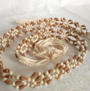 Cinturón de Macramé con Cuentas Hecho a Mano, Felicidad Hecha a Mano - Product Image 1