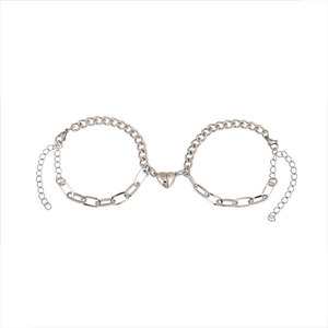 Custom Luxury 316L Stainless Steel Women's Fashion Bracelet & <b>Bangles</b> Bf And Gf Bracelet Magnetic Heart <b>for</b> Women <b>Men</b> - Product Image 6
