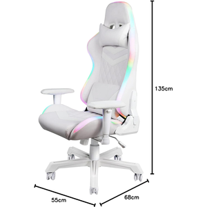 Juego RGB blanco profesional Stuhl Pc iluminación Led gratis Chaise <span class=keywords><strong>Gamer</strong></span> hogar PC <span class=keywords><strong>silla</strong></span> para juegos de ordenador 2D con luz de colores - Product Image 6