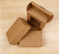 Cartons d'expédition transparents biodégradables personnalisés, boîtes en carton ondulé, logos imprimés, options de feuille d'or de 2 mm