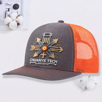 Gorra Trucker de Lona de 5 Paneles Personalizada con Rayas y Logotipo Bordado, Estilo Y2K, Moda Hip Hop, Playa, Bajo MOQ, Producción Rápida