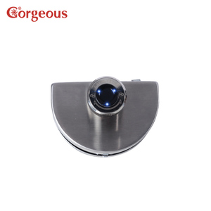 Control remoto Wifi abierto de doble cara sin agujeros, llave inteligente de dientes azules, perilla giratoria de vidrio templado con huellas dactilares, cerradura de puerta inteligente - Product Image 2