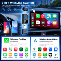 Nouveauté : Adaptateur sans fil CarPlay Android Auto rapide et stable 2 en 1, dongle CarPlay pour voitures, OEM ODM, approvisionnement en gros