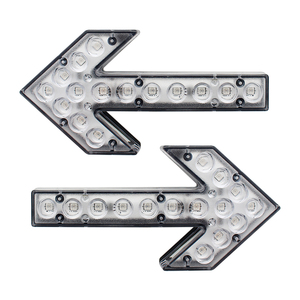 ضوء ستروب <span class=keywords><strong>LED</strong></span> صغير عالمي بتصميم سهمي IP65 لإشارات الانعطاف للشاحنات والمركبات الهندسية والطوارئ - Product Image 1