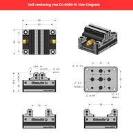 Étau de précision manuel auto-centrant à mâchoires souples HY Precision Chinese Dianjin DJ-80120