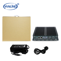 Computadora de control industrial N100 resistente con puertos multiserie Diseño sin ventilador integrado en stock Accesorios de computadora industrial