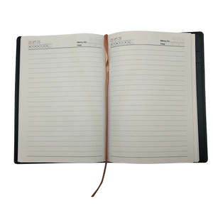 Carnet de notes en cuir rigide A5 personnalisé de qualité supérieure, estampage à chaud doré, reliure cousue, logo personnalisé pour cadeaux d'entreprise - Product Image 5