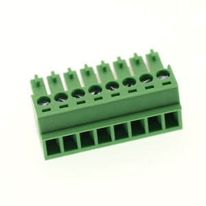 <span class=keywords><strong>Bloc</strong></span> <span class=keywords><strong>de</strong></span> bornes à fiches 5,08 mm 300 V 10 A en laiton et cuivre, paires mâle-femelle, couleur verte standard, <span class=keywords><strong>facture</strong></span> disponible, Chine - Product Image 2