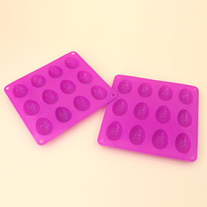 Moule en silicone <span class=keywords><strong>pour</strong></span> décoration d'<span class=keywords><strong>Halloween</strong></span> et de Pâques, moule en forme de <span class=keywords><strong>yaourt</strong></span> violet - Product Image 4