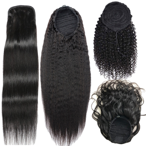 Extensiones de Cabello Virgen Remy Brasileño con Clip Instantáneo, Ondulado Afro, Rizado Kinky, Pre-Adheridas Ring-X - Product Image 1