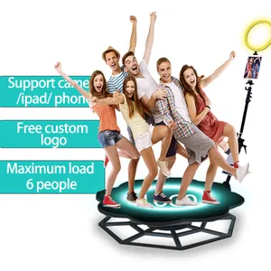 Cabine photo Portable de voyage pour selfie 360, accessoire professionnel, avec spinner, stand photo et vidéo, iPad