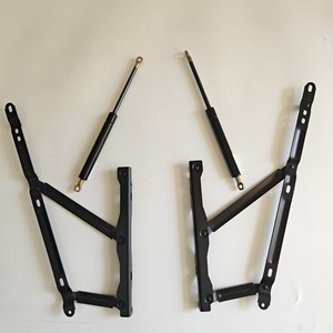 Gas Spring 53Cm 60Kg Steel <b>Single</b> Acting Cylinder <b>Black</b> Hydraulic Support Rod For Furniture Lift <b>Bed</b> Frame - Product Image 2
