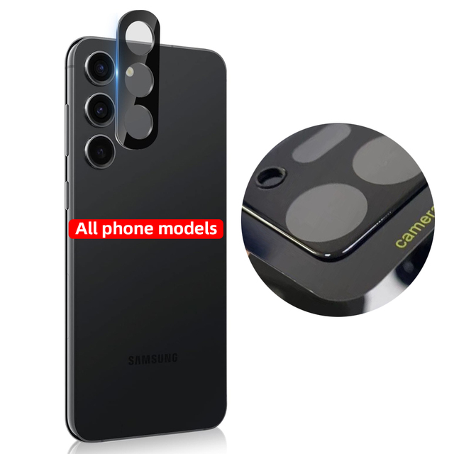 Black Camera Lens Screen Protector for samsung S22 S23ultra S24 S21 Mobile Phone Camera Lens Protection