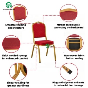 Sillas de Banquete para Hotel con Estructura Metálica, Diseño Moderno, Precio Económico, Sillas de Alta Calidad para Eventos y Bodas - Product Image 2