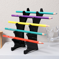 Porte-stylo en acrylique Présentoir Porte-papeterie Pinceau de maquillage Organisateur cosmétique Porte-crayon pour bureau à domicile Bureau scolaire