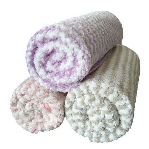 Tissu molletonné en polyester microfibre, douce à prix bas, 100% en flanelle de corail, pour serviette