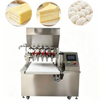 Machine d'injection pneumatique à 5 têtes pour sandwichs Dorayaki, machine d'injection automatique, gain de temps et de main-d'œuvre
