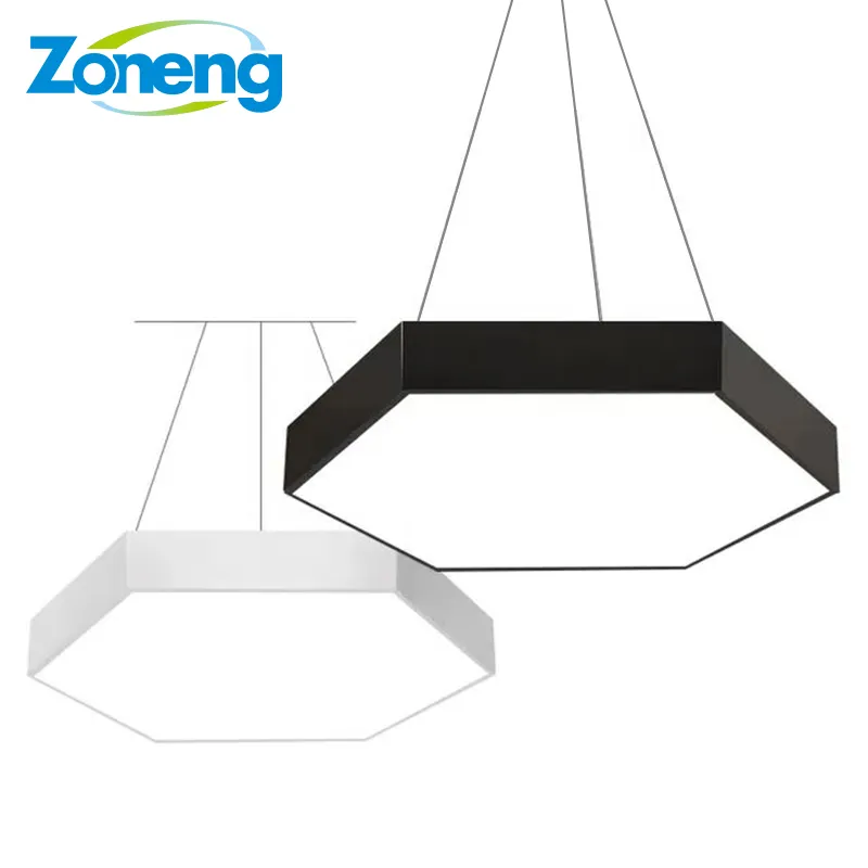 Лидер продаж Zoneng, подвесной светильник для спортзала/бара/танцевальной комнаты/спальни, офиса, потолочный светильник с поверхностным креплением, круглая светодиодная люстра