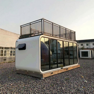 Maison préfabriquée Maisons modernes préfabriquées Remorque de voyage Maison Capsule Style moderne Structure en acier <span class=keywords><strong>Constructeur</strong></span> de maison - Product Image 1