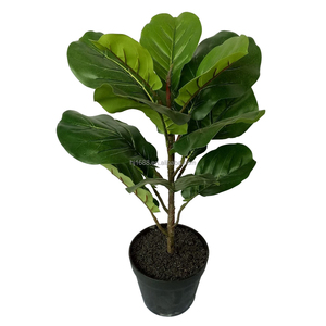 Vero aspetto e tocco falso Bonsai pianta da interno piccolo Ficus artificiale Fiddle <span class=keywords><strong>fico</strong></span> albero per tavolo scrivania Decor - Product Image 1