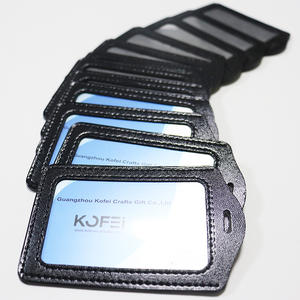 Porte-cartes de crédit en cuir PU pour hommes et femmes, porte-cartes d'<span class=keywords><strong>identité</strong></span>, cartes de bus pour étudiants, porte de visite, badge d'<span class=keywords><strong>identité</strong></span>, couverture - Product Image 4