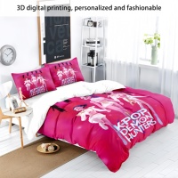 Ensemble de literie ChamXue 5 pièces, housse de couette, taie d'oreiller, housses de coussin, thème d'anime célèbre, 5 pièces pour un intérieur confortable, literie 4 saisons