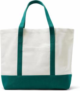 Bolsa de Mano Extra Grande de Lona de Algodón de 12 Onzas, Bolsa de Compras Reutilizable, Elegante Bolsa de Mano de Dos Colores, Diseño Creativo DIY - Product Image 2