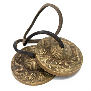 Campana Tingsha de Bronce con Sonido Suave para Práctica de Yoga y Reiki – Tono de Tranquilidad - Product Image 1