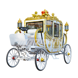 Charrette de Mariage Royale Électrique de Luxe à 4 Roues, Transport Extérieur Spécial, Élégante, à Roues Solides, 2 Ans de Garantie - Product Image 5