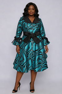 Vestido Elegante de Marca de Lujo para Mujer, Talla Grande, Estilo Africano, para Iglesia - Product Image 6