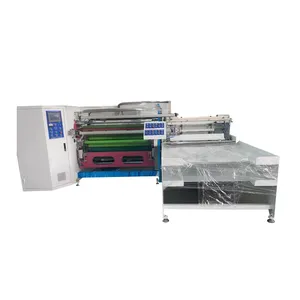 GD-801 mesin rewinding sepenuhnya pita/perekat Film PVC mesin perekat mesin pengepakan pita perekat rewinder