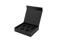 Boîte cadeau magnétique écologique avec logo personnalisé, inserts en mousse de velours pour l'emballage avec fermeture magnétique