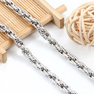 Stainless Steel Intricate Backbone <b>Chain</b> | Fade-Resistant Waterproof Hypoallergenic <b>Rope</b> <b>Chain</b> for Men's DIY Jewelry by Meter - Product Image 3